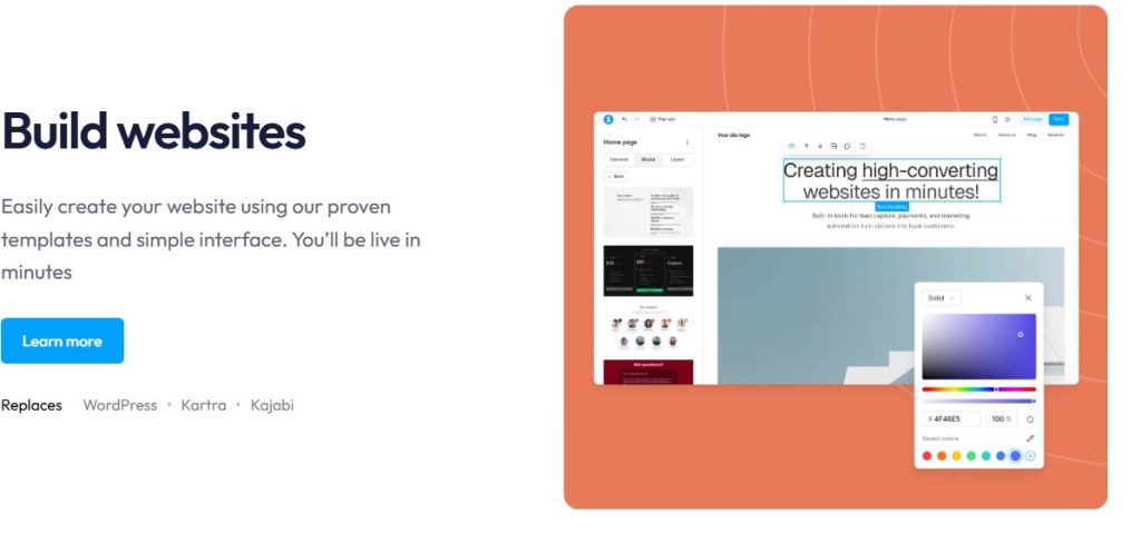 Systeme Website builder