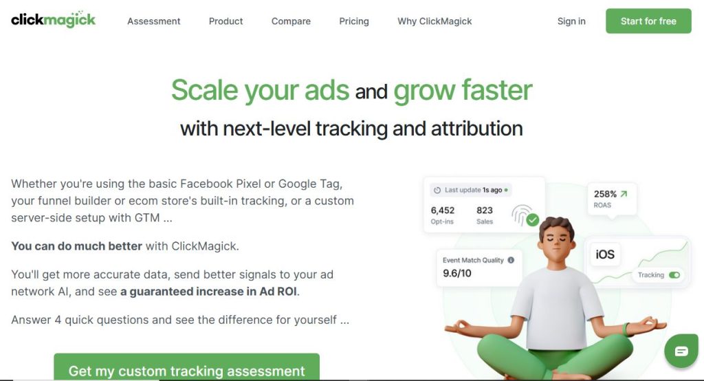 ClickMagick homepage