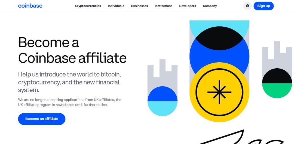 Coinbase affiliate program