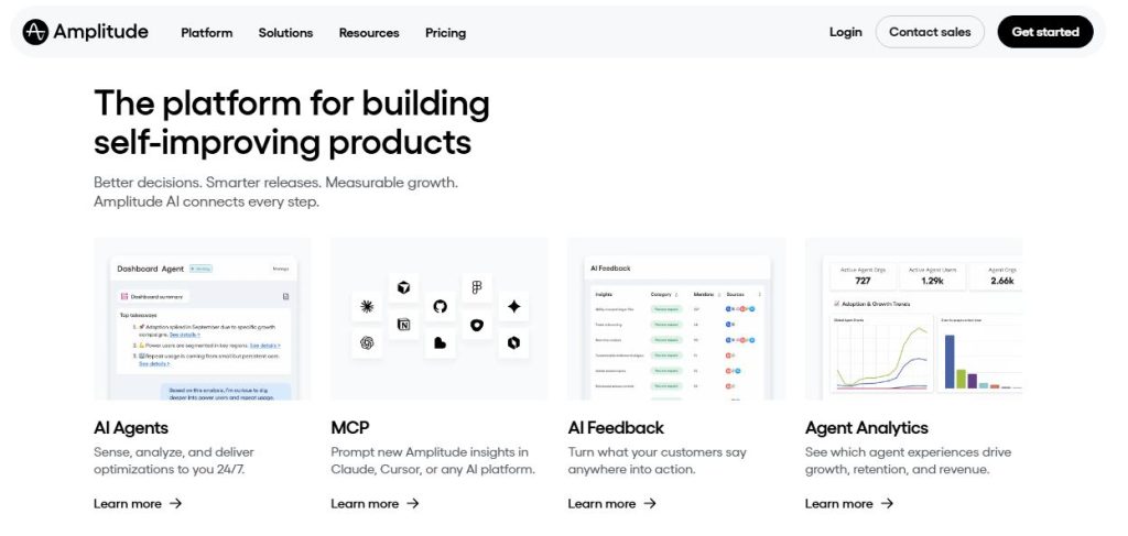 Amplitude — Best for Product-Led Growth & In-App Funnels