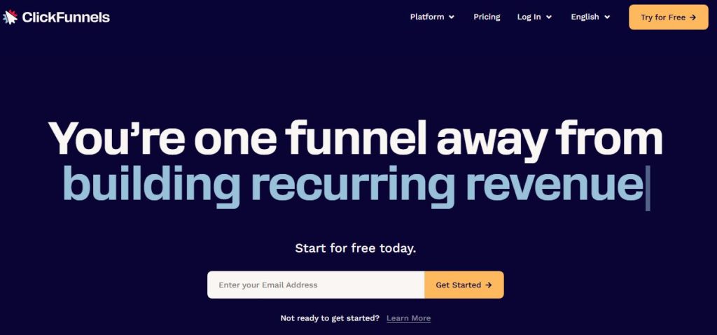ClickFunnels Best All-in-One Funnel Builder