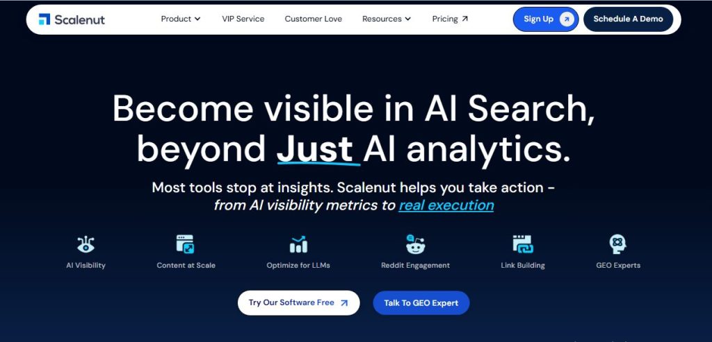 Scalenut AI visibility tool