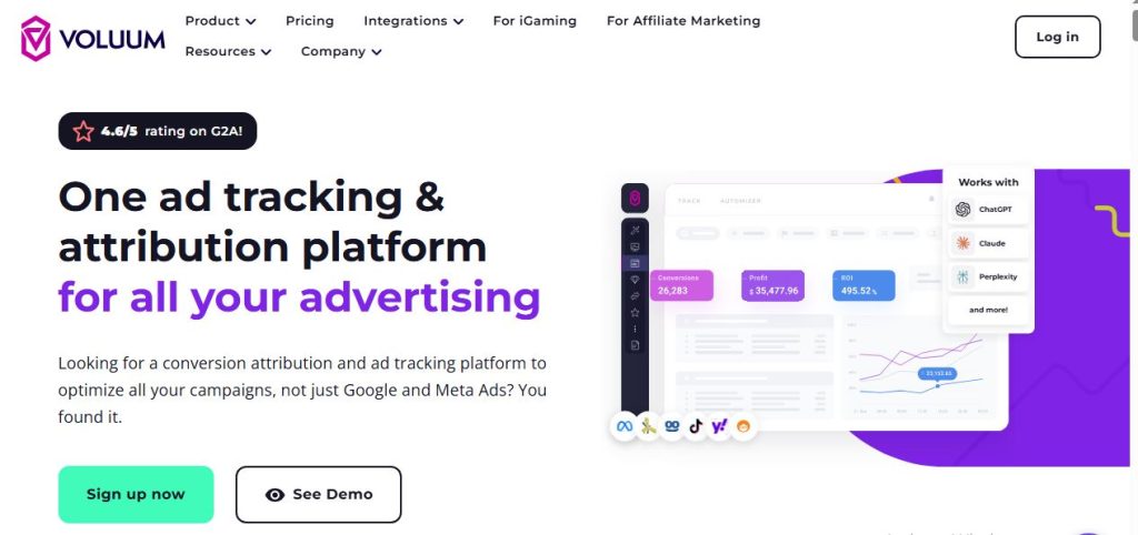 Voluum ad tracking software