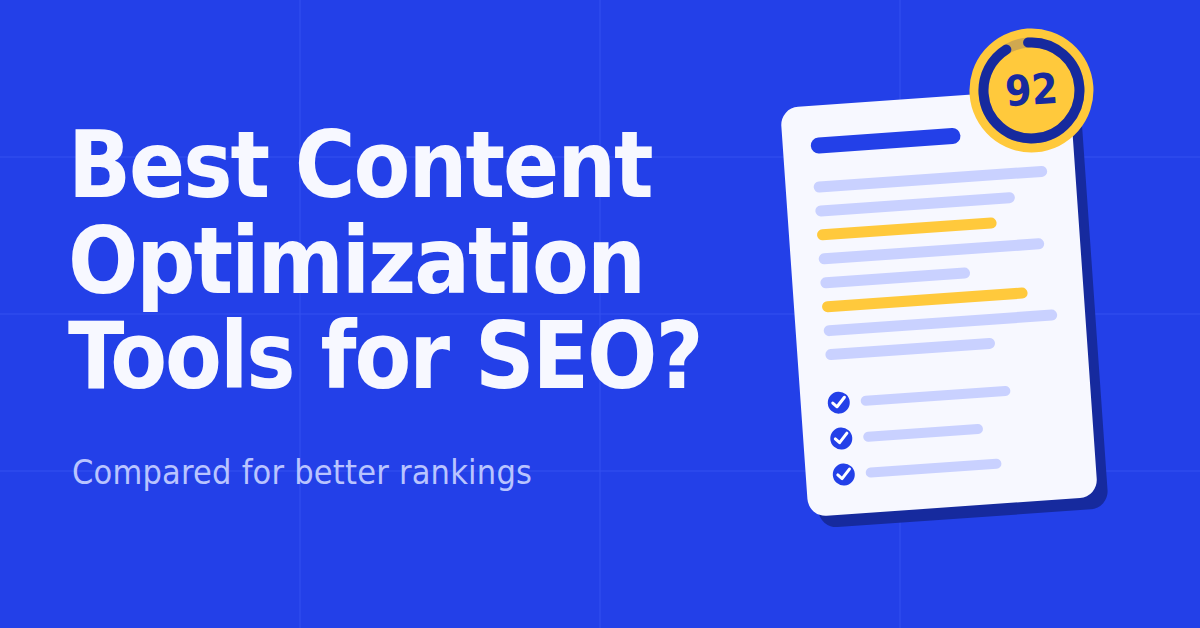 Best Content Optimization Tools for SEO