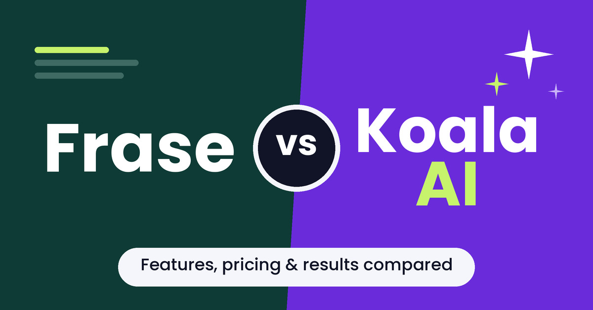 Frase vs Koala AI writer