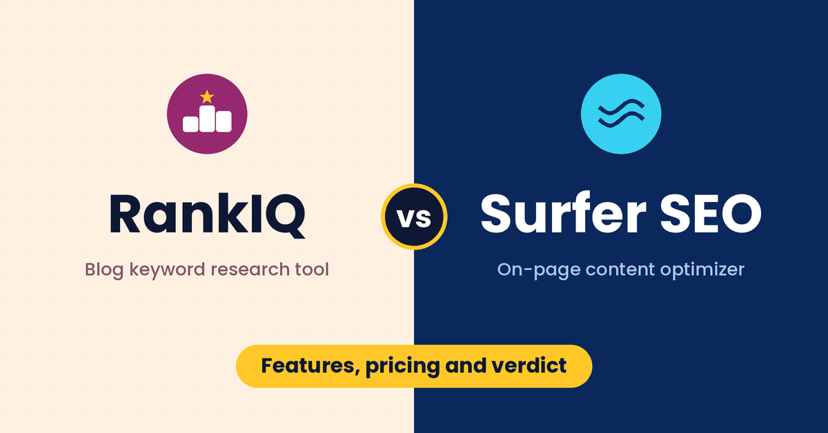 RankIQ vs Surfer SEO